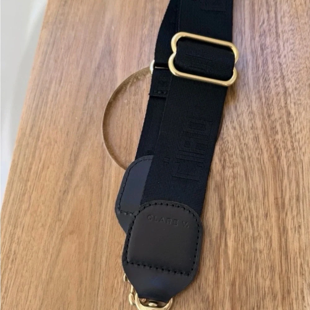 Clare V Black ciao Strap adjustable NWT